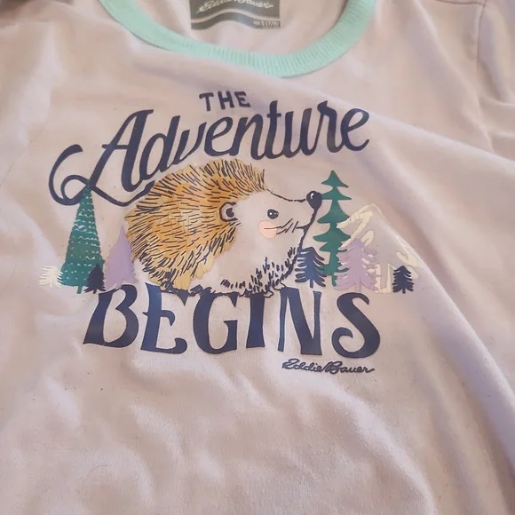 Eddie Bauer Long Sleeve Sleep Shirt - Picture 2 of 4